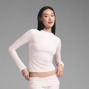 SKIMS Soft Pink Long Sleeve Pajama Top